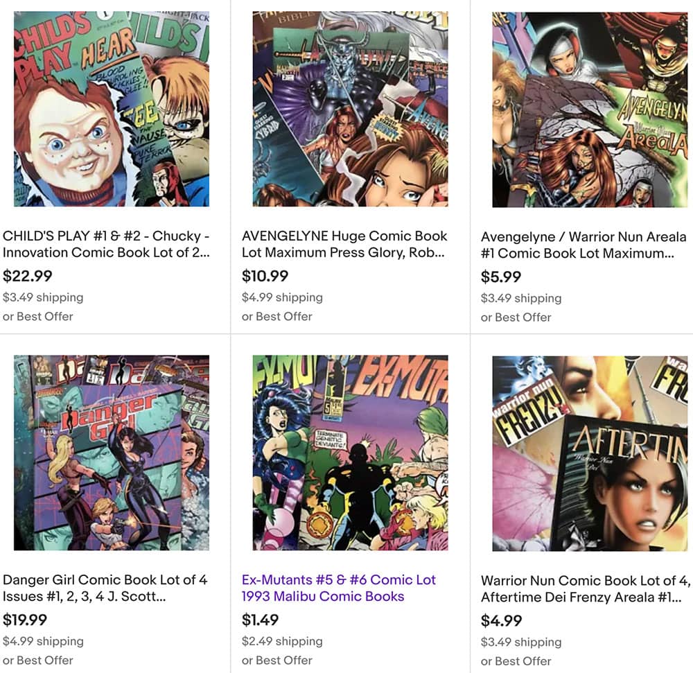 90s Comics on EBay