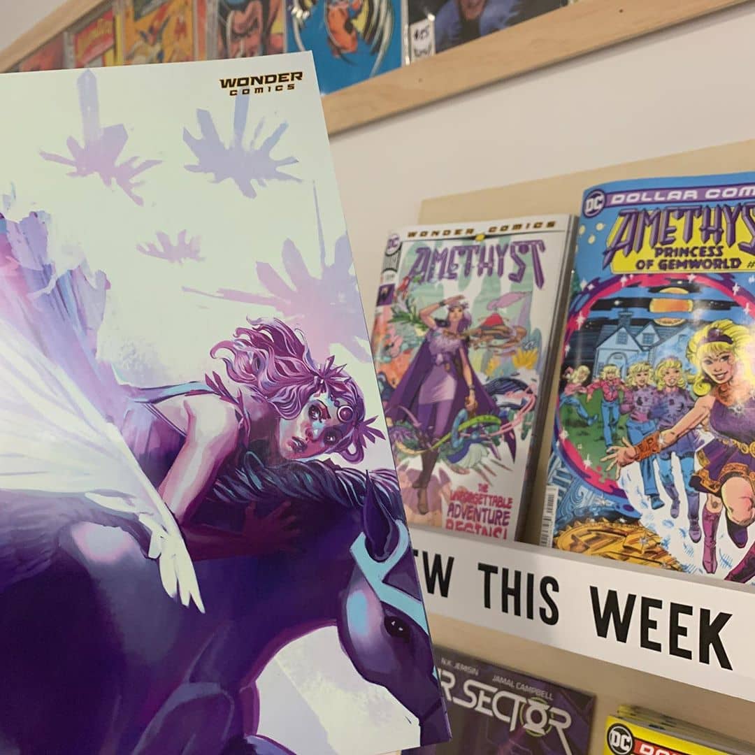 It’s new comic book day and Lee’s pick of the week is #1! This gorgeous book by @amyreedercomics is a blast for any 80s-era @dccomics fan or teen/tween looking for a gateway monthly series. Stop in and give it a shot.