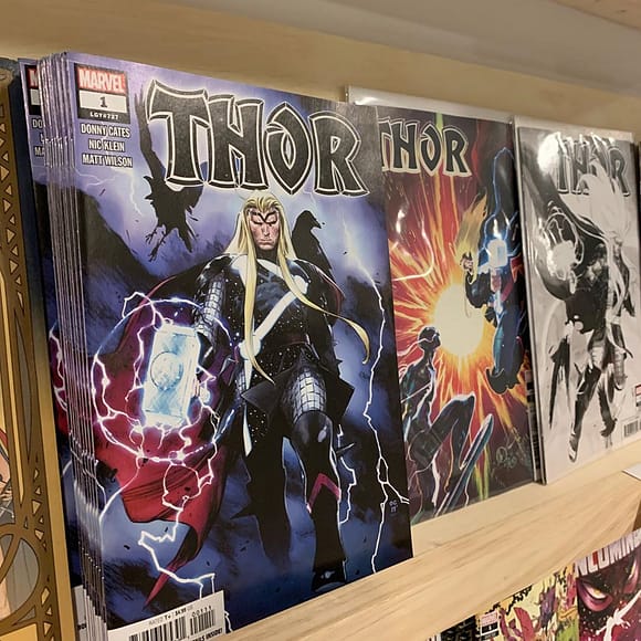 Essential Reading: Donny Cates #1 launches a whole new era for the God of Thunder and King of Asgard. Not only is this the start of an amazing Thor epic, it’s also has the makings of one of the best cosmic stories of all time. If anyone can do it, it’s @dcates. Pick up your copy today.